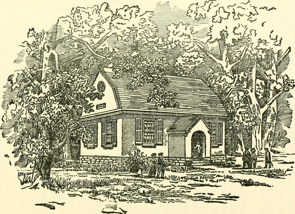 An illustration from The German sectarians of Pennsylvania : a critical and legendary history of the Ephrata Cloister and the Dunkers, 1899, leaf 318