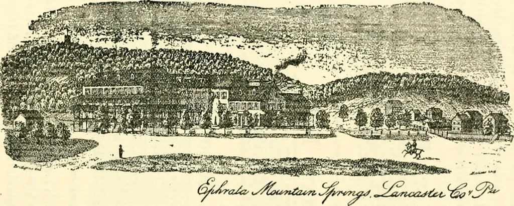An illustration from The German sectarians of Pennsylvania : a critical and legendary history of the Ephrata Cloister and the Dunkers, 1899, leaf 32