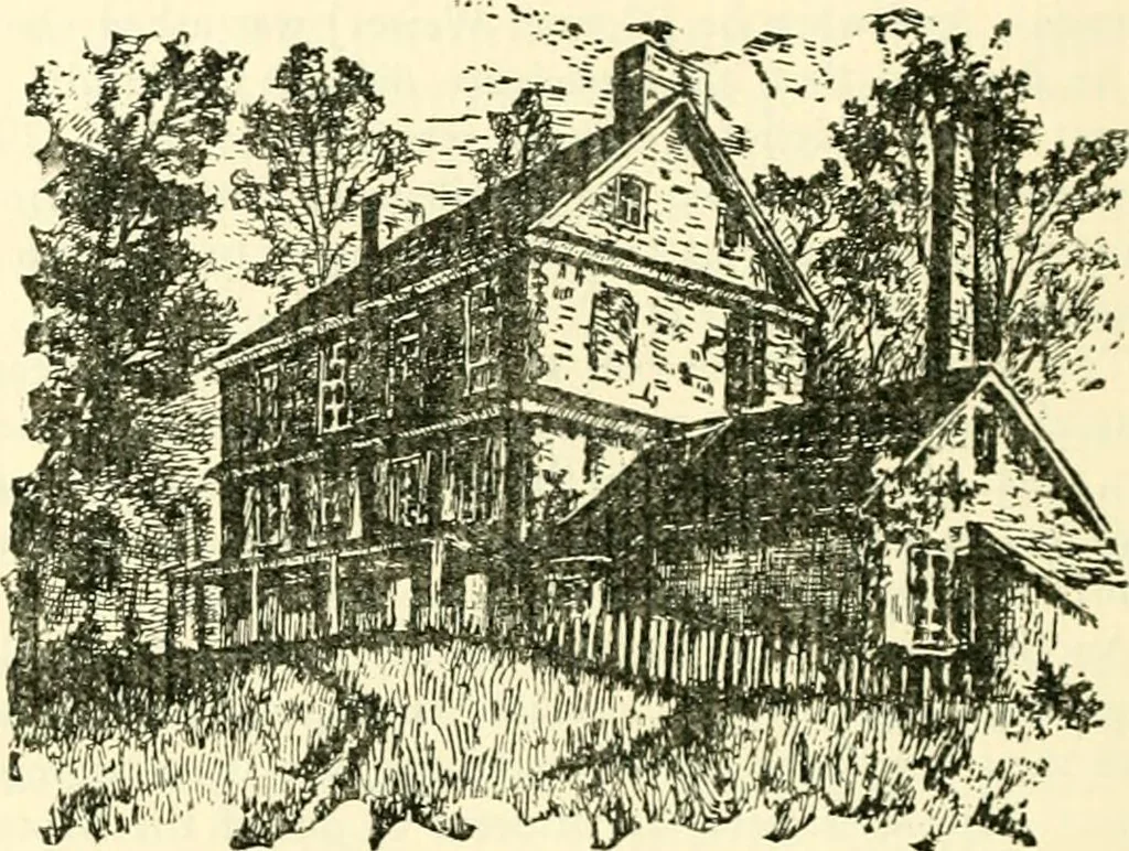 An illustration from The German sectarians of Pennsylvania : a critical and legendary history of the Ephrata Cloister and the Dunkers, 1899, leaf 360