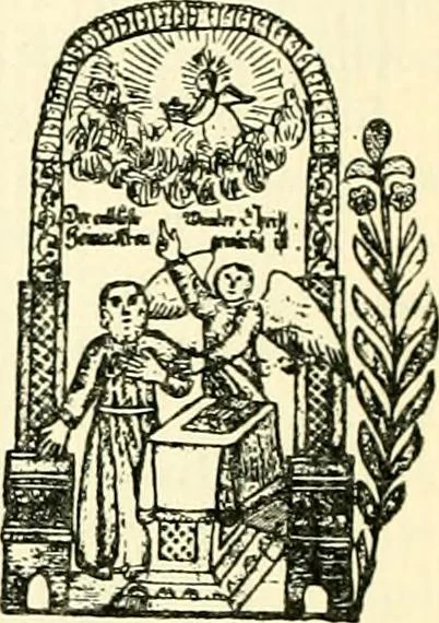 An illustration from The German sectarians of Pennsylvania : a critical and legendary history of the Ephrata Cloister and the Dunkers, 1899, leaf 368