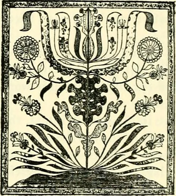 An illustration from The German sectarians of Pennsylvania : a critical and legendary history of the Ephrata Cloister and the Dunkers, 1899, leaf 408