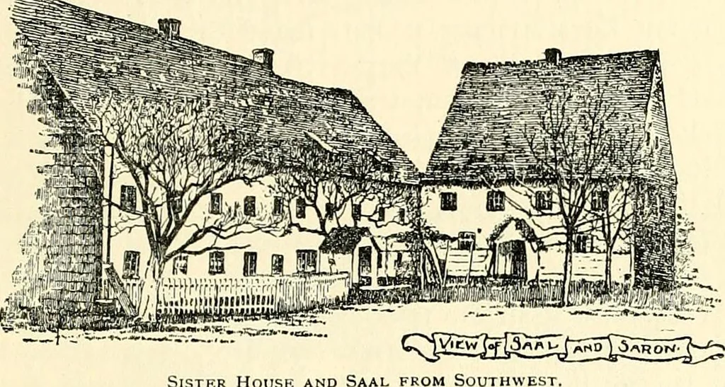 An illustration from The German sectarians of Pennsylvania : a critical and legendary history of the Ephrata Cloister and the Dunkers, 1899, leaf 41
