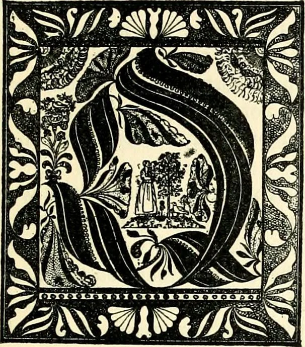 An illustration from The German sectarians of Pennsylvania : a critical and legendary history of the Ephrata Cloister and the Dunkers, 1899, leaf 481
