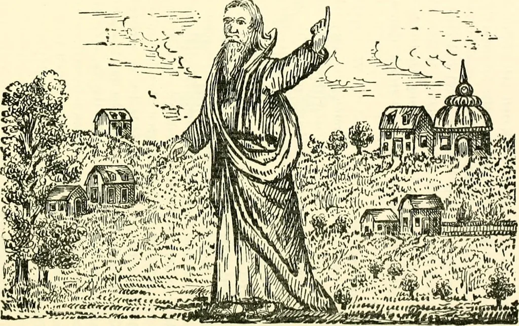 An illustration from The German sectarians of Pennsylvania : a critical and legendary history of the Ephrata Cloister and the Dunkers, 1899, leaf 484