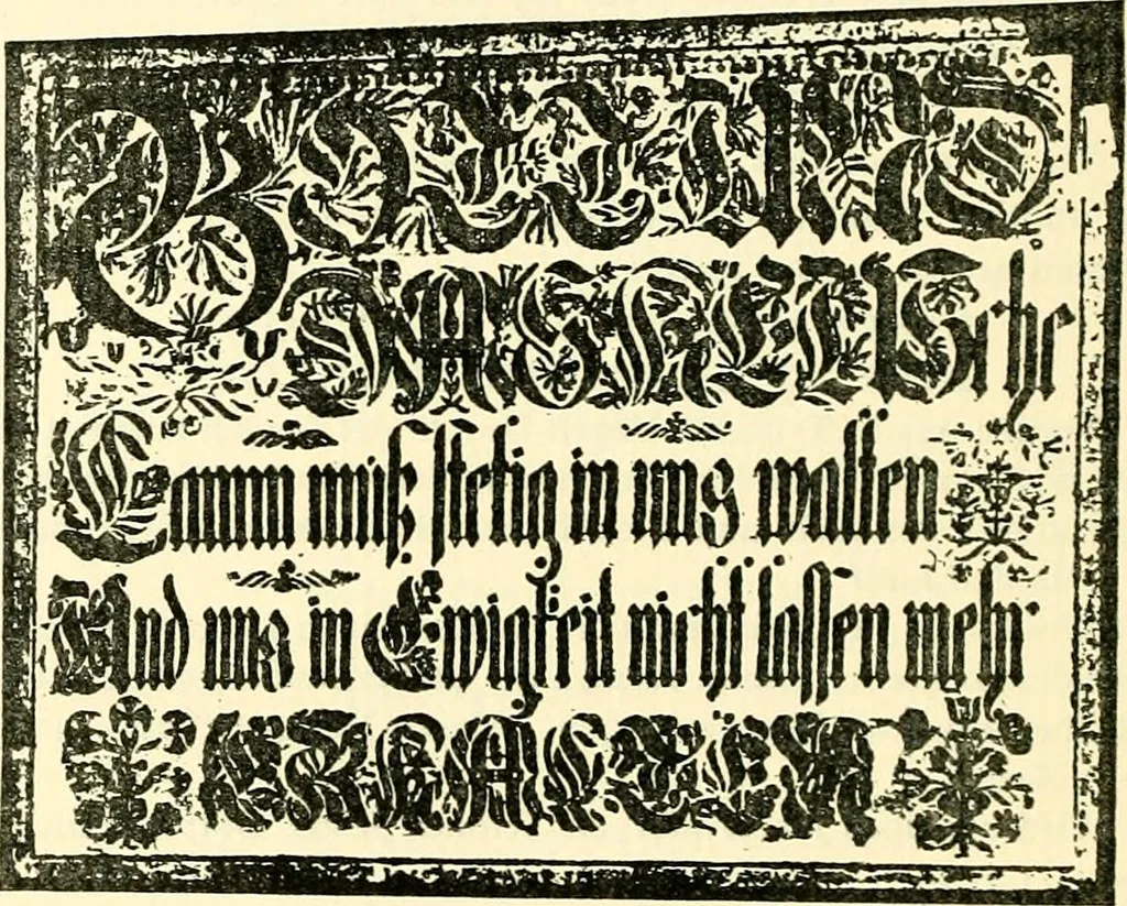 An illustration from The German sectarians of Pennsylvania : a critical and legendary history of the Ephrata Cloister and the Dunkers, 1899, leaf 528