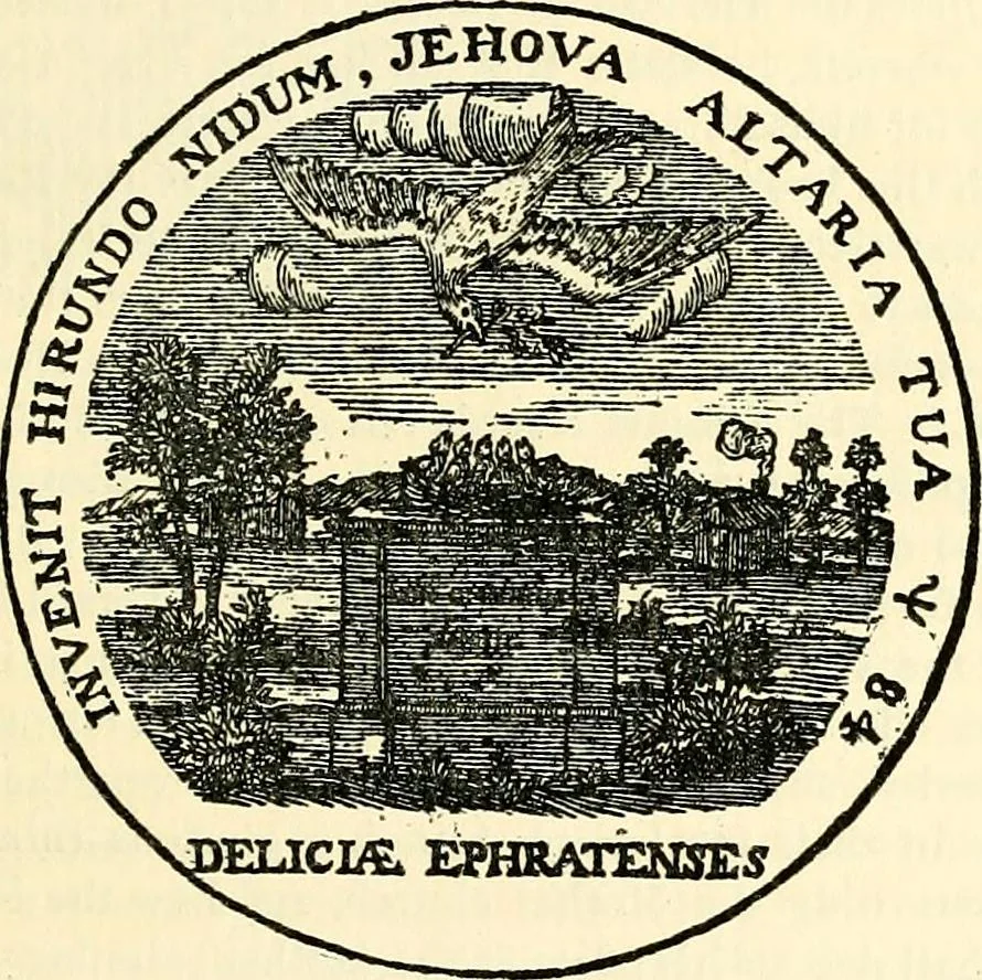 An illustration from The German sectarians of Pennsylvania : a critical and legendary history of the Ephrata Cloister and the Dunkers, 1899, leaf 537