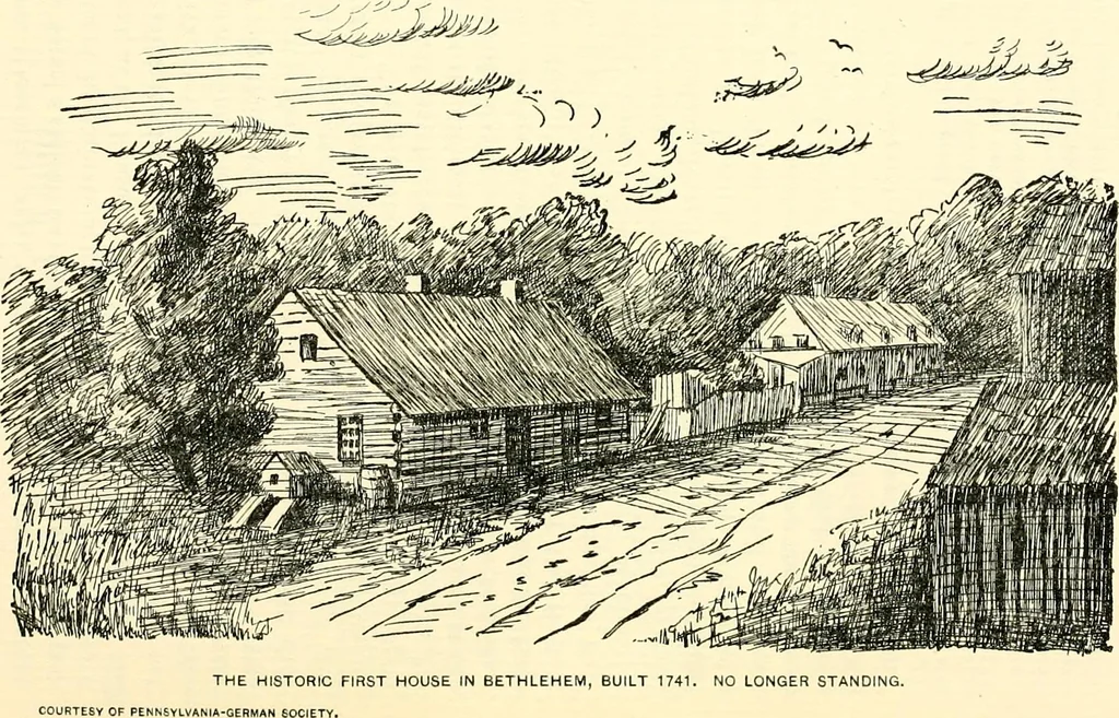 An illustration from The German sectarians of Pennsylvania : a critical and legendary history of the Ephrata Cloister and the Dunkers, 1899, leaf 561