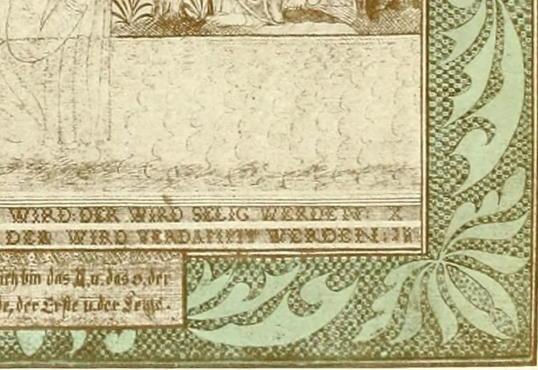 An illustration from The German sectarians of Pennsylvania : a critical and legendary history of the Ephrata Cloister and the Dunkers, 1899, leaf 6