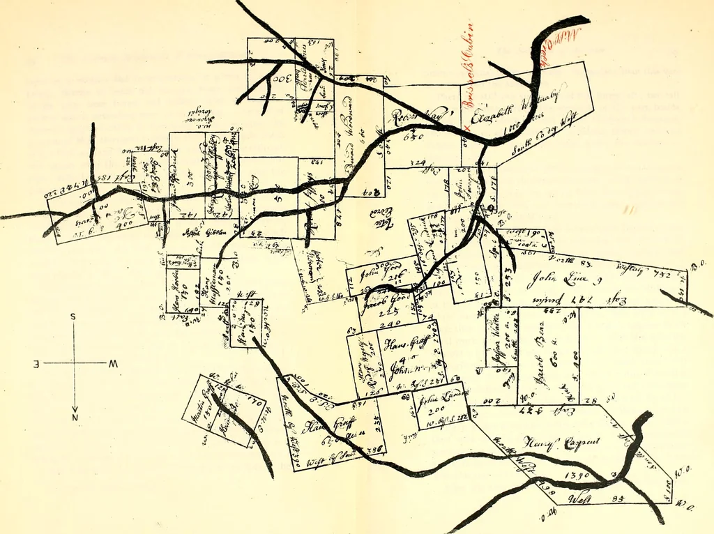 An illustration from The German sectarians of Pennsylvania : a critical and legendary history of the Ephrata Cloister and the Dunkers, 1899, leaf 95