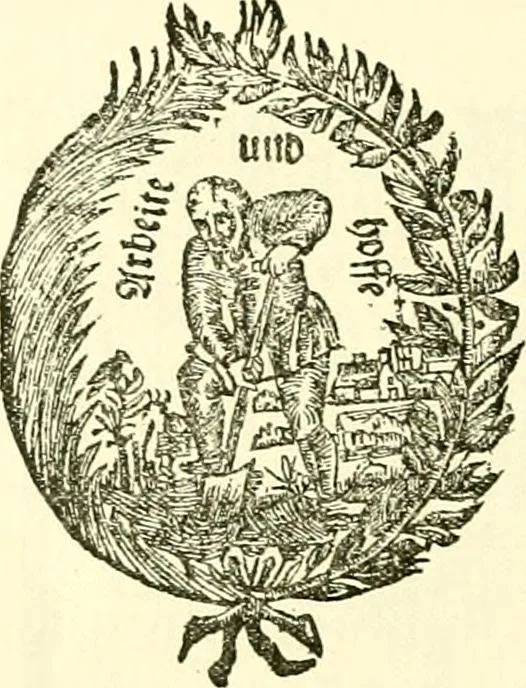 An illustration from The German sectarians of Pennsylvania : a critical and legendary history of the Ephrata Cloister and the Dunkers, 1899, leaf 157