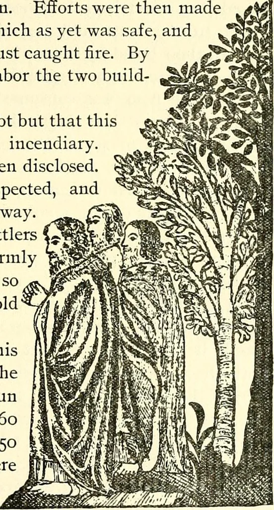An illustration from The German sectarians of Pennsylvania : a critical and legendary history of the Ephrata Cloister and the Dunkers, 1899, leaf 166