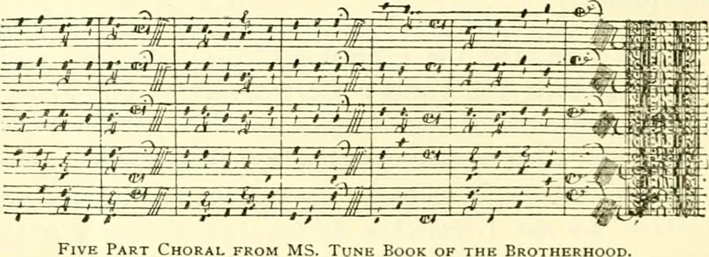 An illustration from The German sectarians of Pennsylvania : a critical and legendary history of the Ephrata Cloister and the Dunkers, 1899, leaf 193