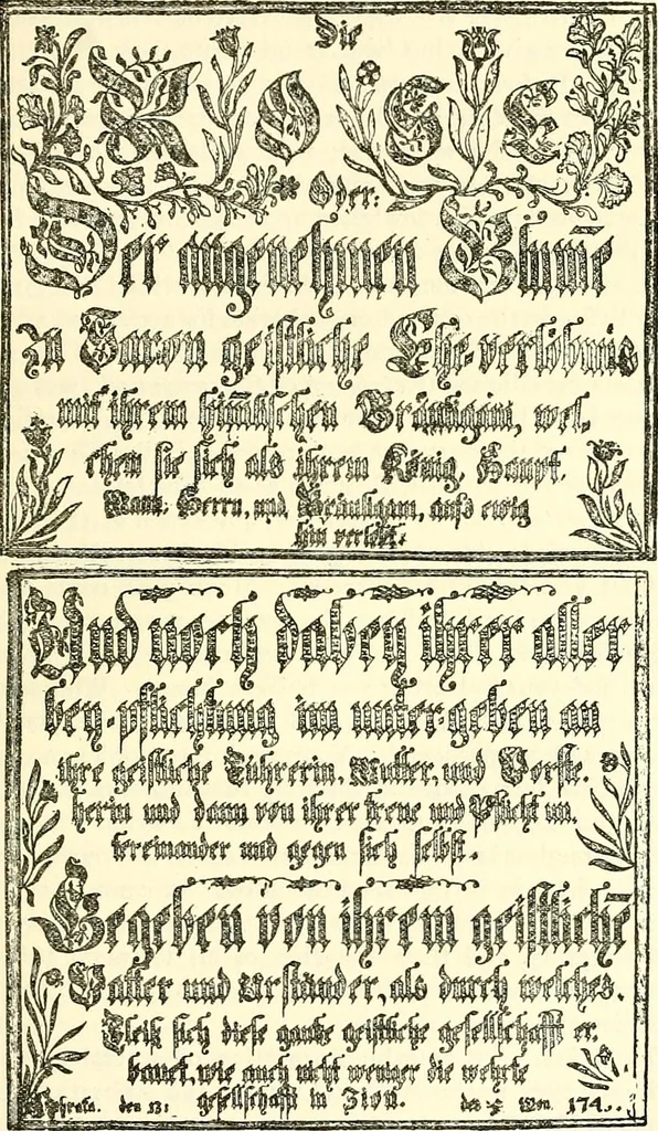 An illustration from The German sectarians of Pennsylvania : a critical and legendary history of the Ephrata Cloister and the Dunkers, 1899, leaf 234