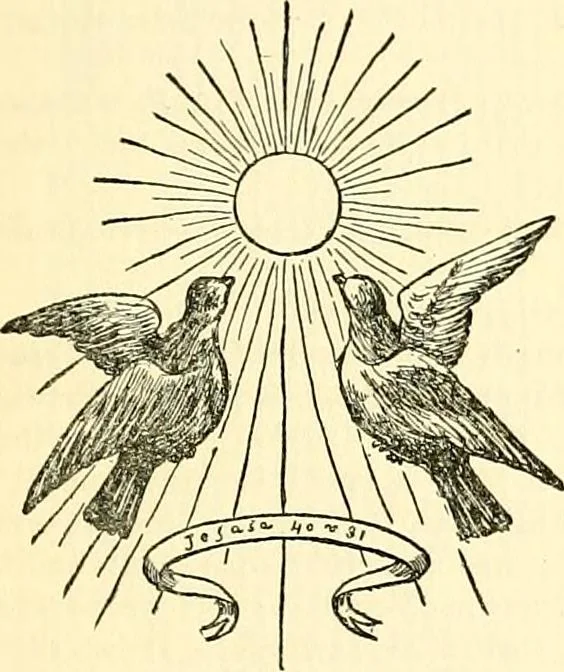 An illustration from The German sectarians of Pennsylvania : a critical and legendary history of the Ephrata Cloister and the Dunkers, 1899, leaf 24