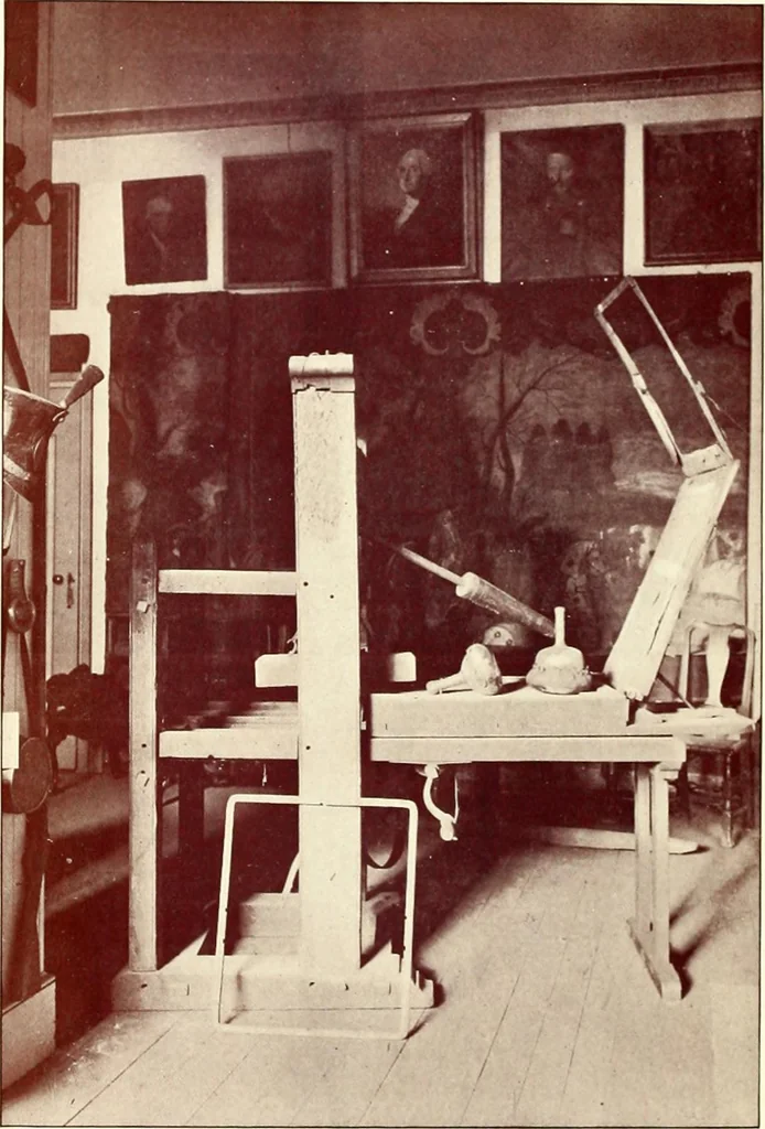 An illustration from The German sectarians of Pennsylvania : a critical and legendary history of the Ephrata Cloister and the Dunkers, 1899, leaf 295