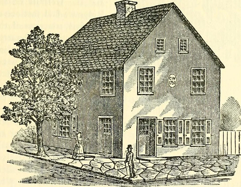 An illustration from The German sectarians of Pennsylvania : a critical and legendary history of the Ephrata Cloister and the Dunkers, 1899, leaf 388