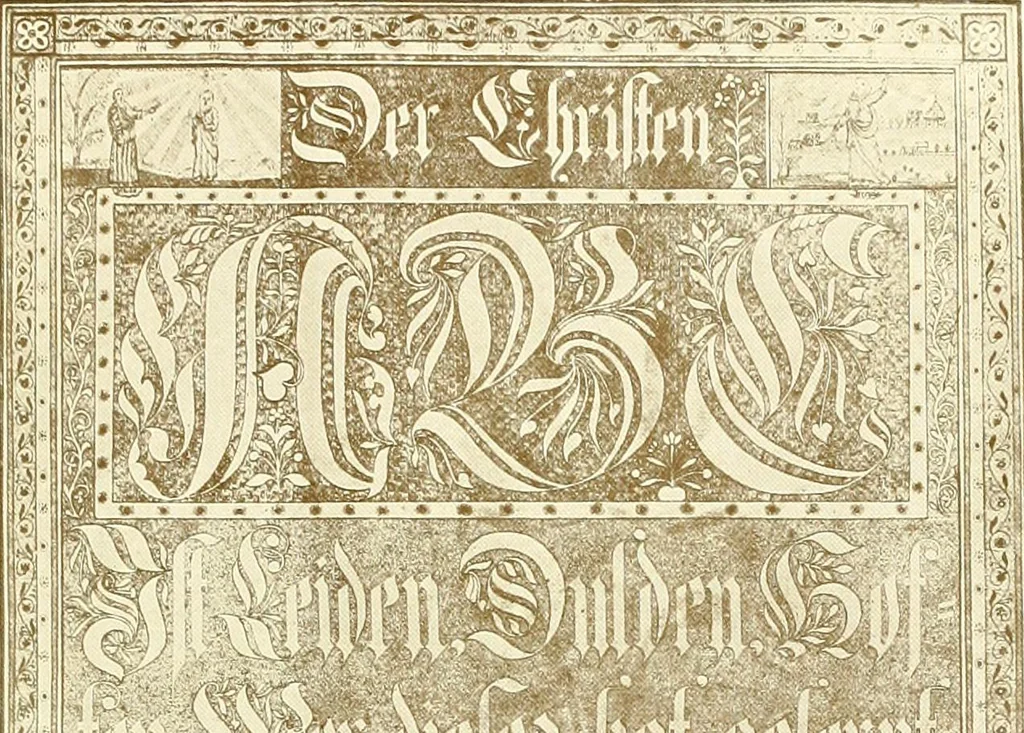 An illustration from The German sectarians of Pennsylvania : a critical and legendary history of the Ephrata Cloister and the Dunkers, 1899, leaf 396