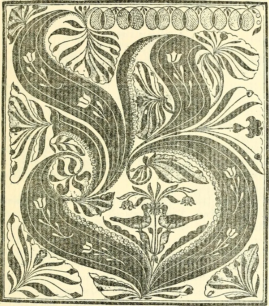 An illustration from The German sectarians of Pennsylvania : a critical and legendary history of the Ephrata Cloister and the Dunkers, 1899, leaf 398