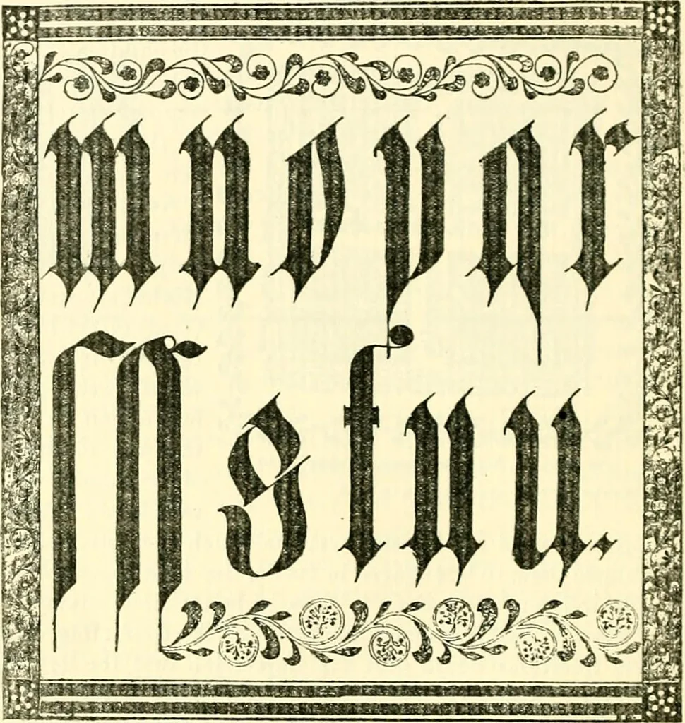 An illustration from The German sectarians of Pennsylvania : a critical and legendary history of the Ephrata Cloister and the Dunkers, 1899, leaf 407