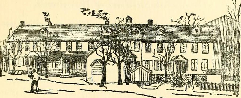 An illustration from The German sectarians of Pennsylvania : a critical and legendary history of the Ephrata Cloister and the Dunkers, 1899, leaf 522