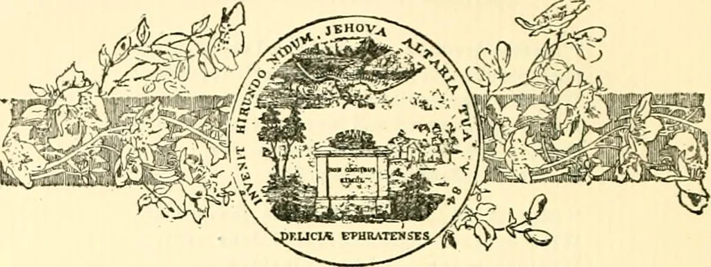 An illustration from The German sectarians of Pennsylvania : a critical and legendary history of the Ephrata Cloister and the Dunkers, 1899, leaf 565