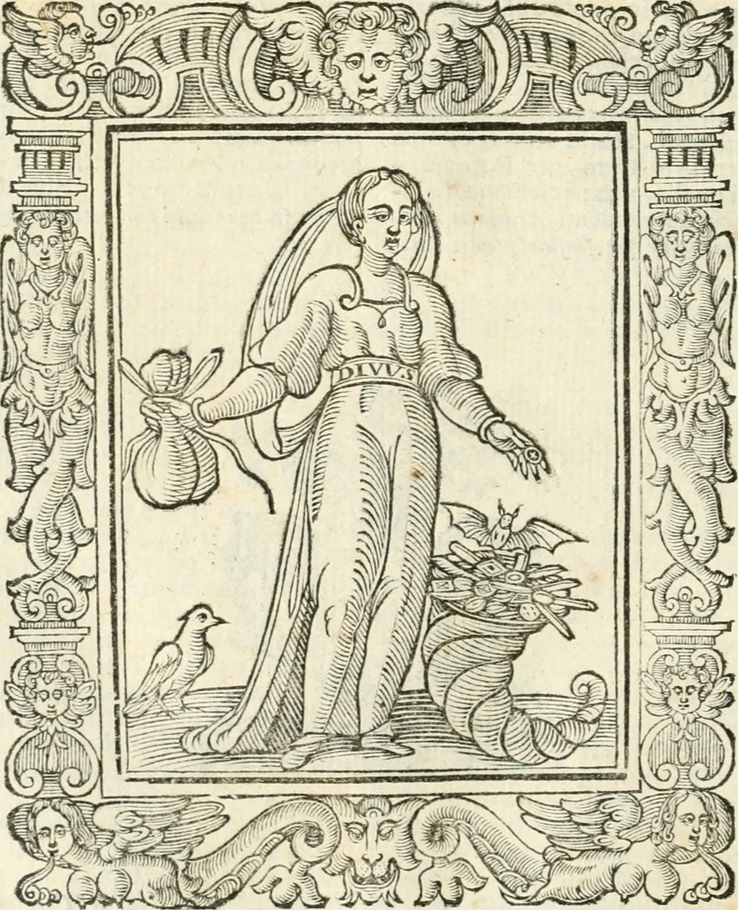 An illustration from Geroglifici morali, 1626, leaf 443