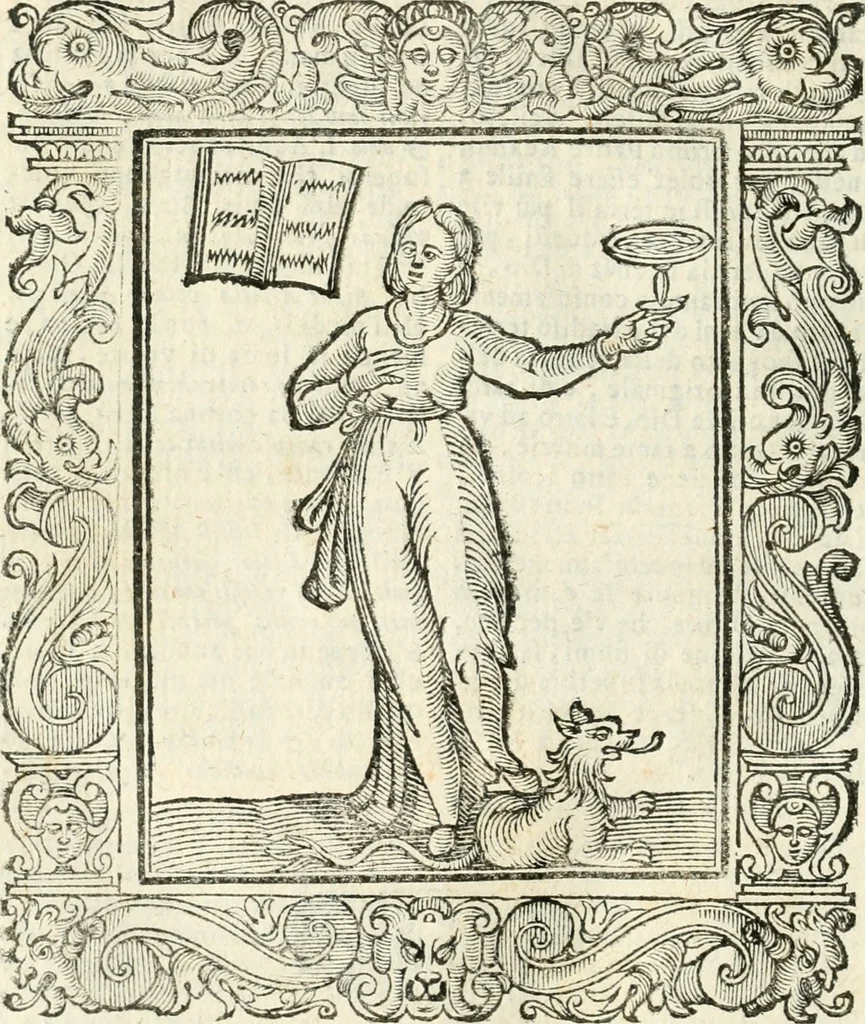 An illustration from Geroglifici morali, 1626, leaf 487