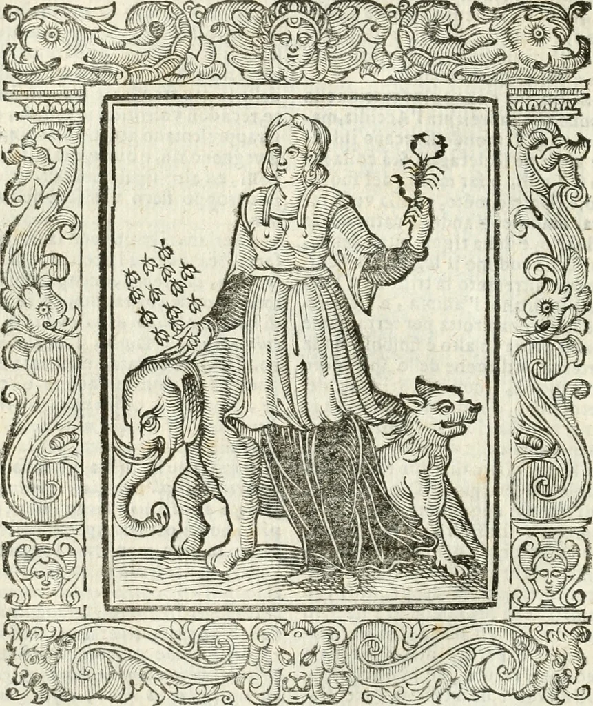 An illustration from Geroglifici morali, 1626, leaf 63