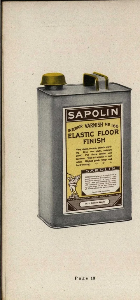 An illustration from Sapolin varnishes : enamels, japans, driers., 1920, leaf 6