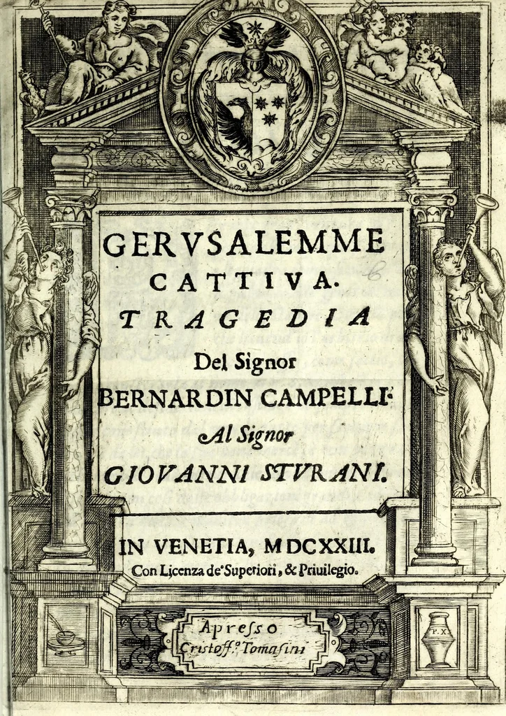 An illustration from Gervsalemme cattiva : tragedia, 1623, leaf 5