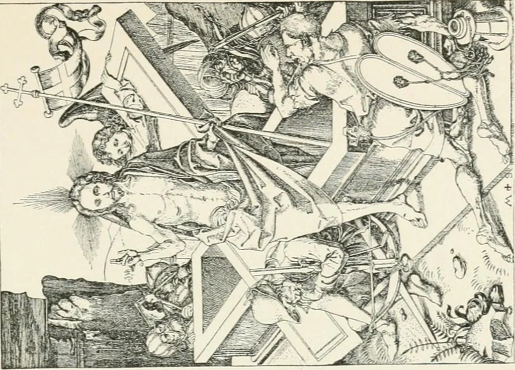 An illustration from Geschichte der christlichen Malerei, 1887, leaf 121
