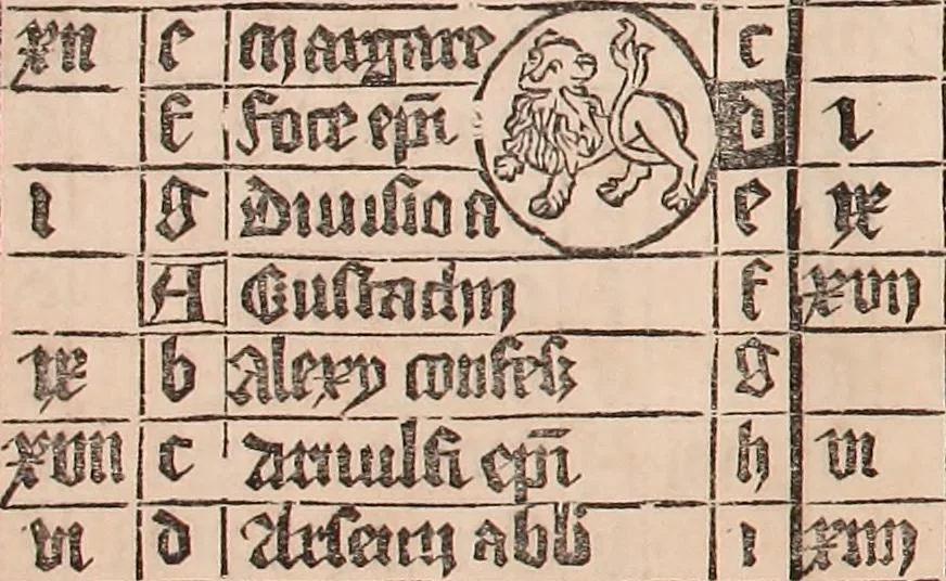 An illustration from Geschichte der Buchdruckerkunst in ihrer Entstehung und Ausbildung, 1840, leaf 127