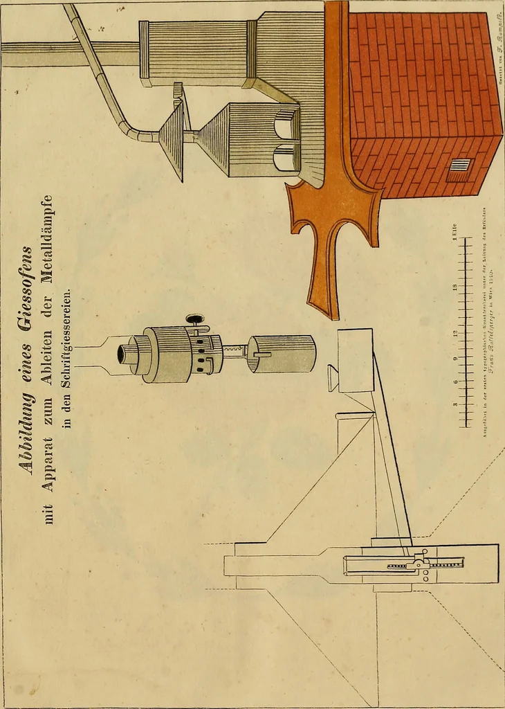 An illustration from Geschichte der Buchdruckerkunst in ihrer Entstehung und Ausbildung, 1840, leaf 474