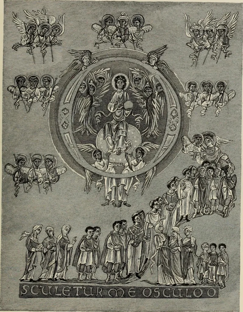 An illustration from Geschichte der deutschen Malerei, 1889, leaf 107