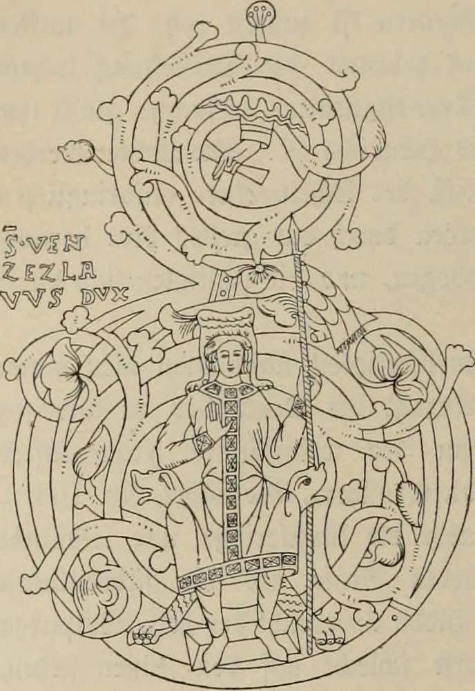 An illustration from Geschichte der deutschen Malerei, 1889, leaf 120