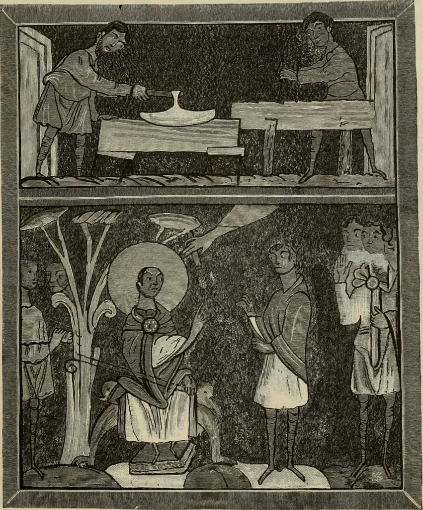 An illustration from Geschichte der deutschen Malerei, 1889, leaf 123