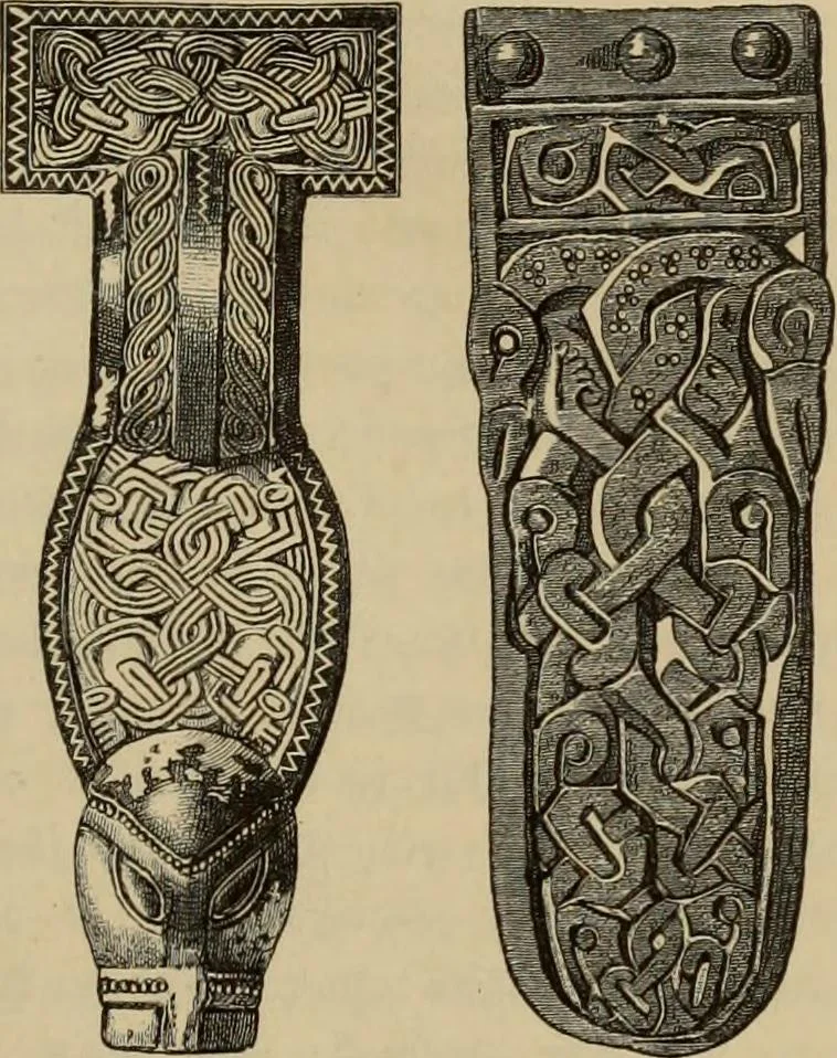 An illustration from Geschichte der deutschen Malerei, 1889, leaf 13
