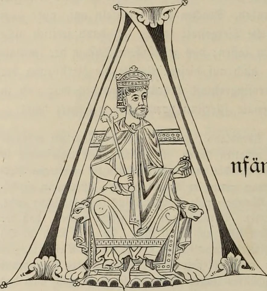 An illustration from Geschichte der deutschen Malerei, 1889, leaf 132