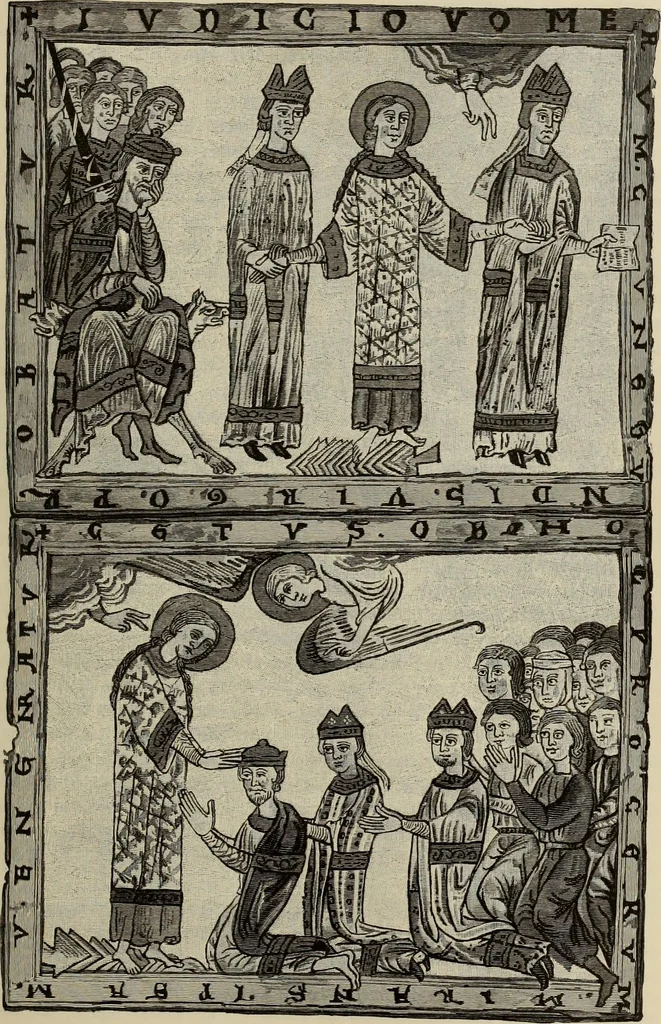 An illustration from Geschichte der deutschen Malerei, 1889, leaf 149