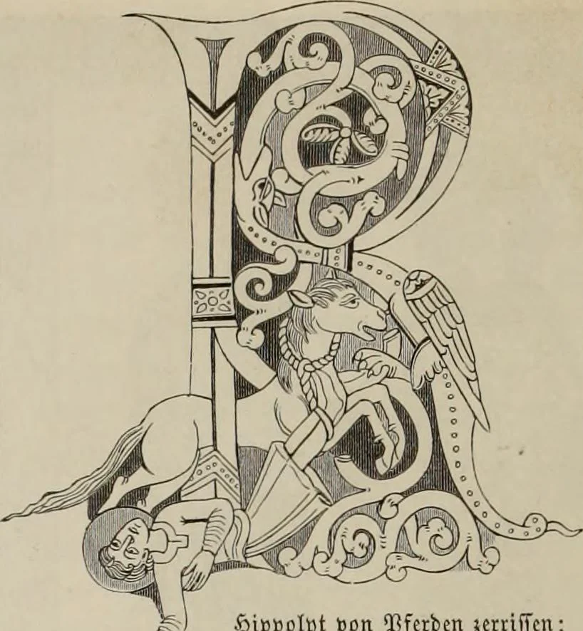 An illustration from Geschichte der deutschen Malerei, 1889, leaf 150