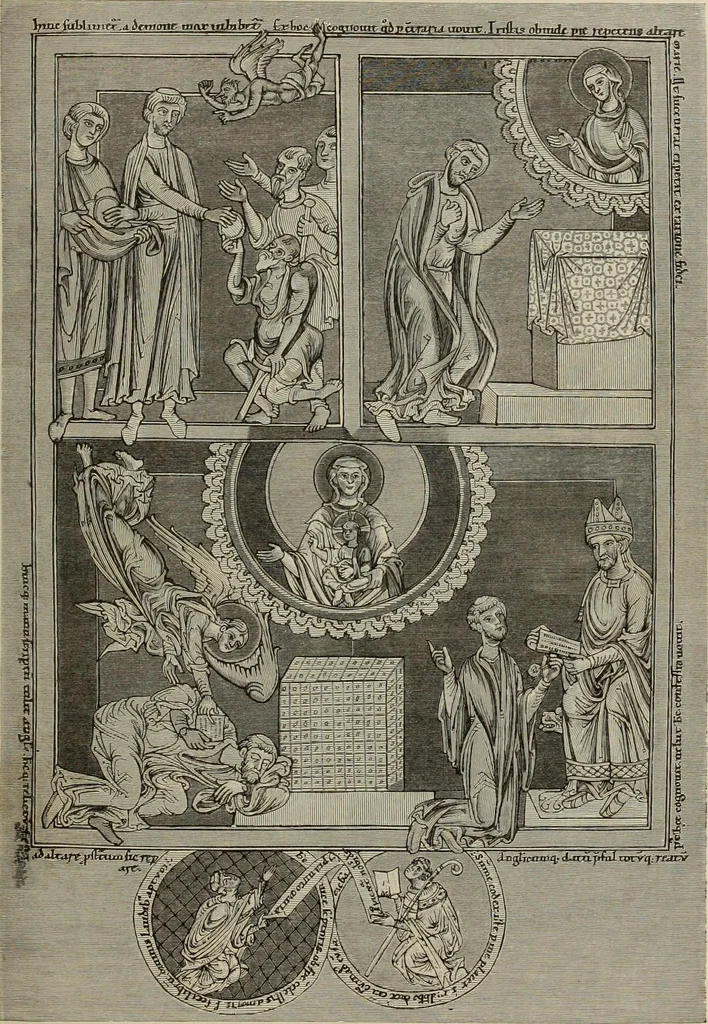 An illustration from Geschichte der deutschen Malerei, 1889, leaf 153