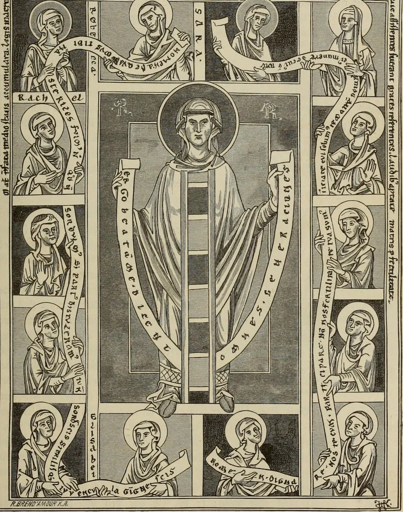 An illustration from Geschichte der deutschen Malerei, 1889, leaf 155