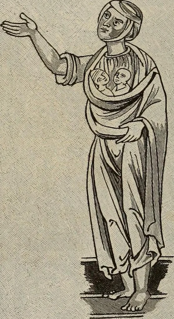 An illustration from Geschichte der deutschen Malerei, 1889, leaf 156