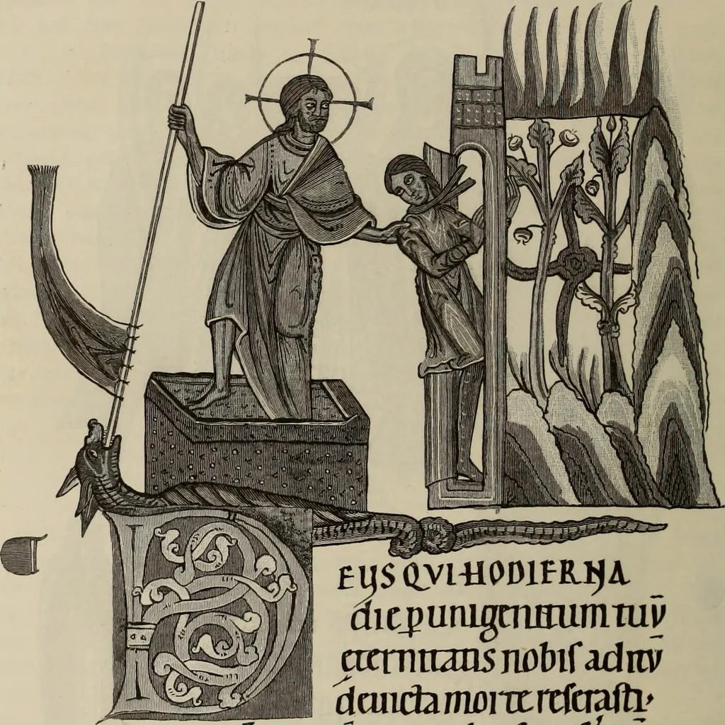 An illustration from Geschichte der deutschen Malerei, 1889, leaf 160