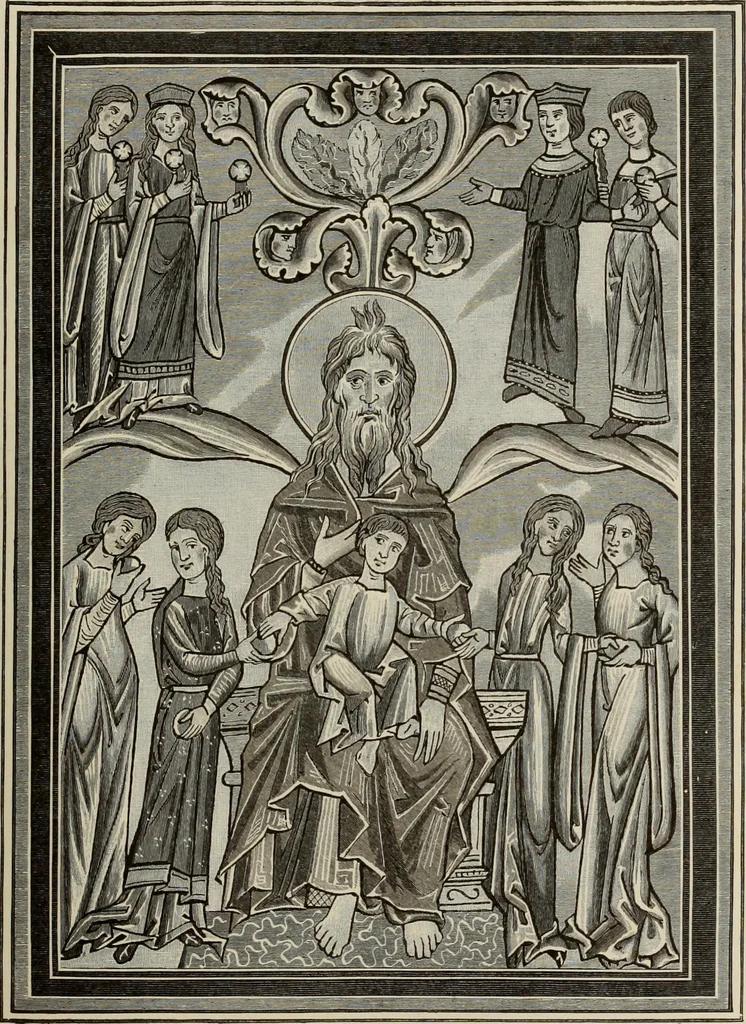 An illustration from Geschichte der deutschen Malerei, 1889, leaf 169