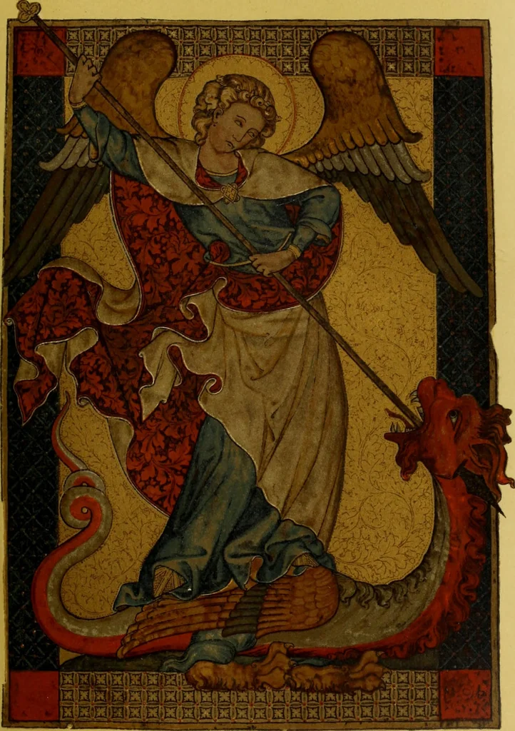 An illustration from Geschichte der deutschen Malerei, 1889, leaf 177