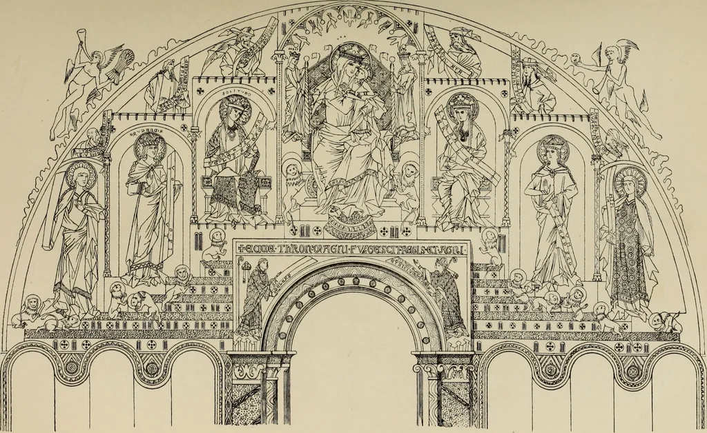 An illustration from Geschichte der deutschen Malerei, 1889, leaf 197