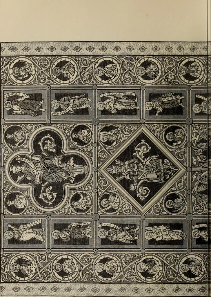 An illustration from Geschichte der deutschen Malerei, 1889, leaf 202