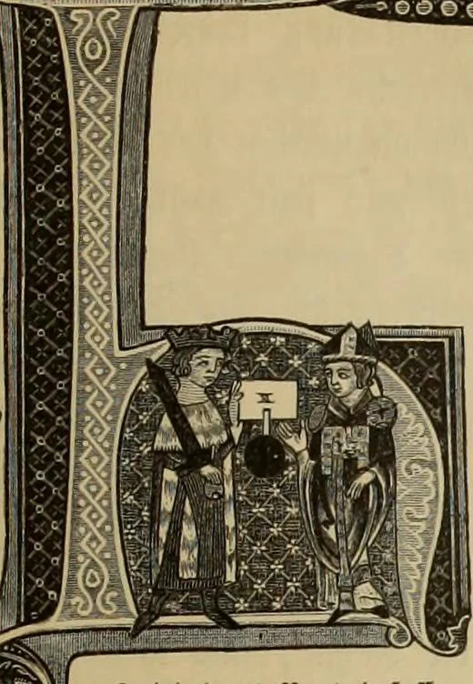 An illustration from Geschichte der deutschen Malerei, 1889, leaf 211