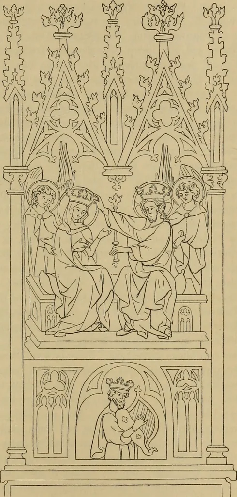 An illustration from Geschichte der deutschen Malerei, 1889, leaf 223